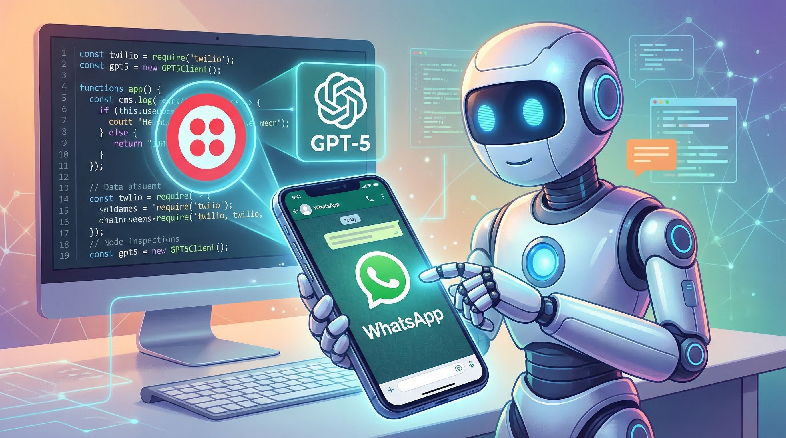 Crie um Agente de IA para WhatsApp com Node.js, Twilio e GPT-5 | Toolzz ...