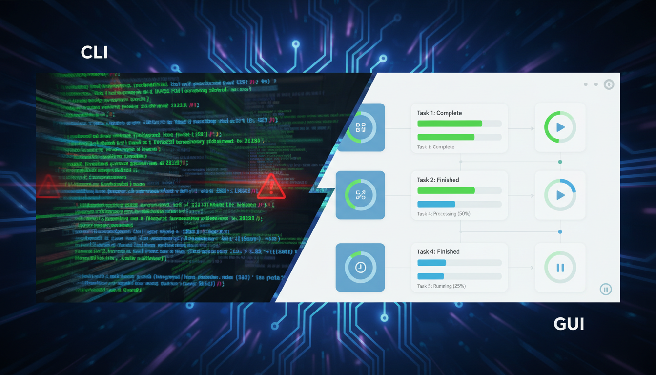 GUI vs CLI: Qual a Melhor Interface para Tarefas Paralelas? | Toolzz Blog