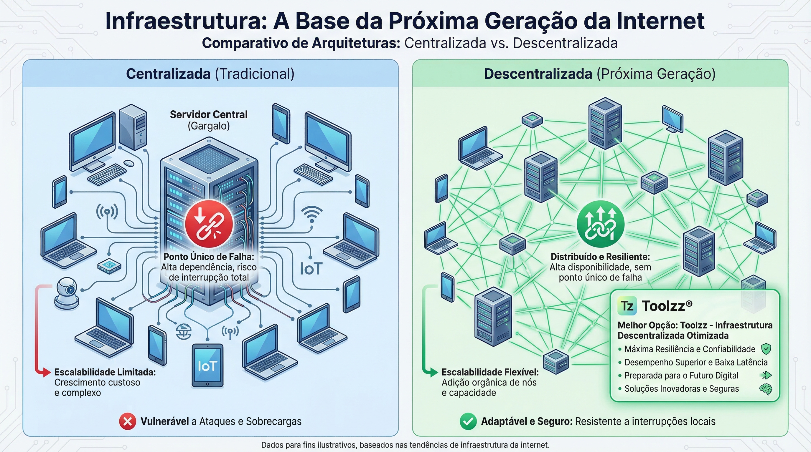 Infraestrutura: A Base da Próxima Geração da Internet | Toolzz Blog