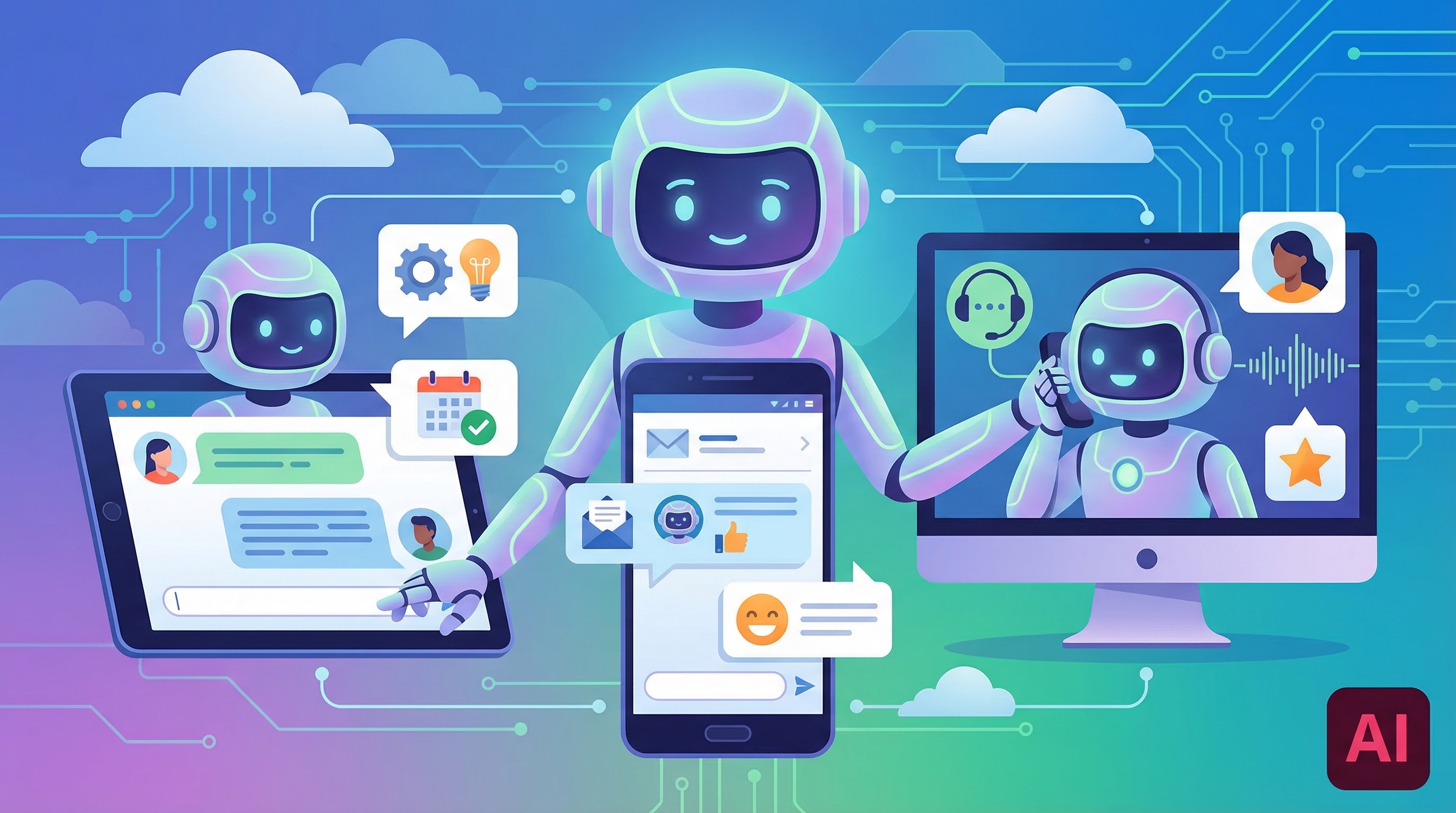 O futuro da IA em atendimento: 7 agentes com o Toolzz AI | Toolzz Blog