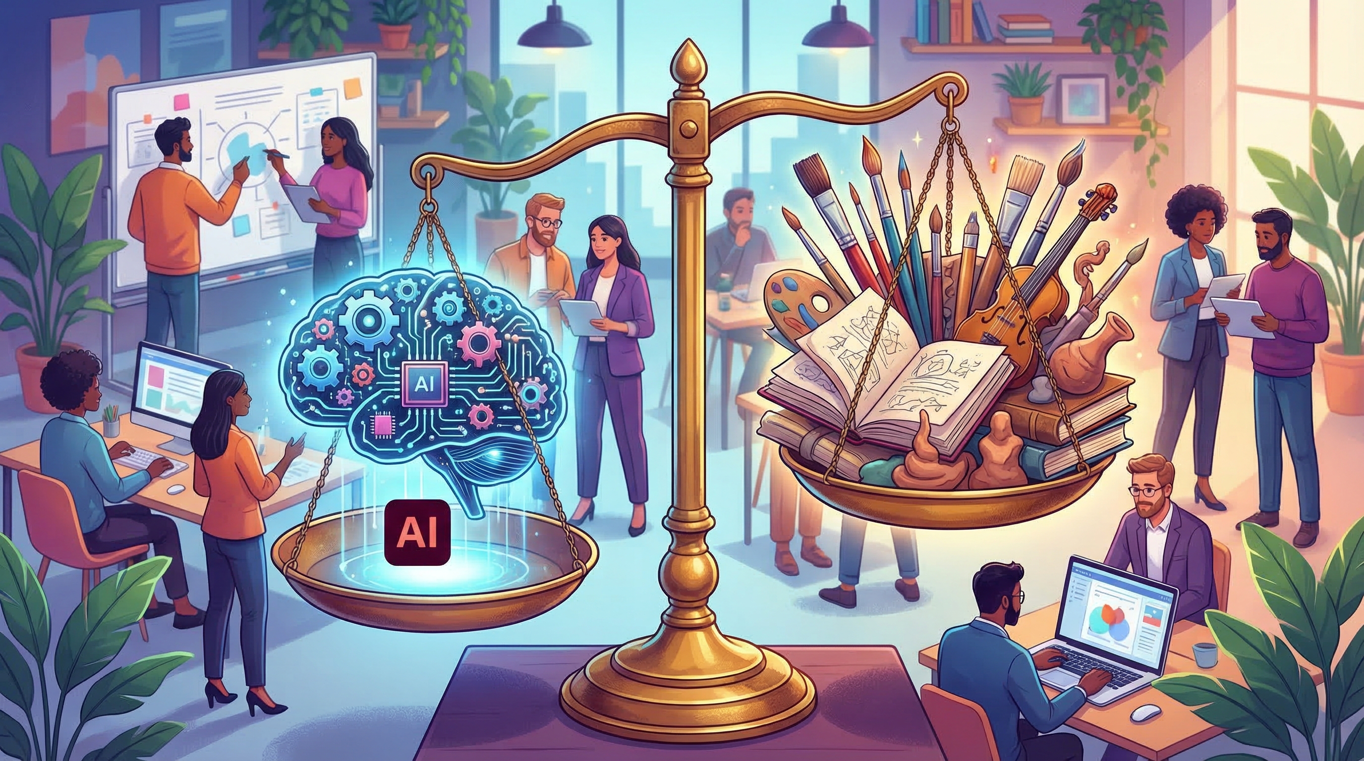 O Equilíbrio Ideal: 30% IA, 70% Humano no Trabalho