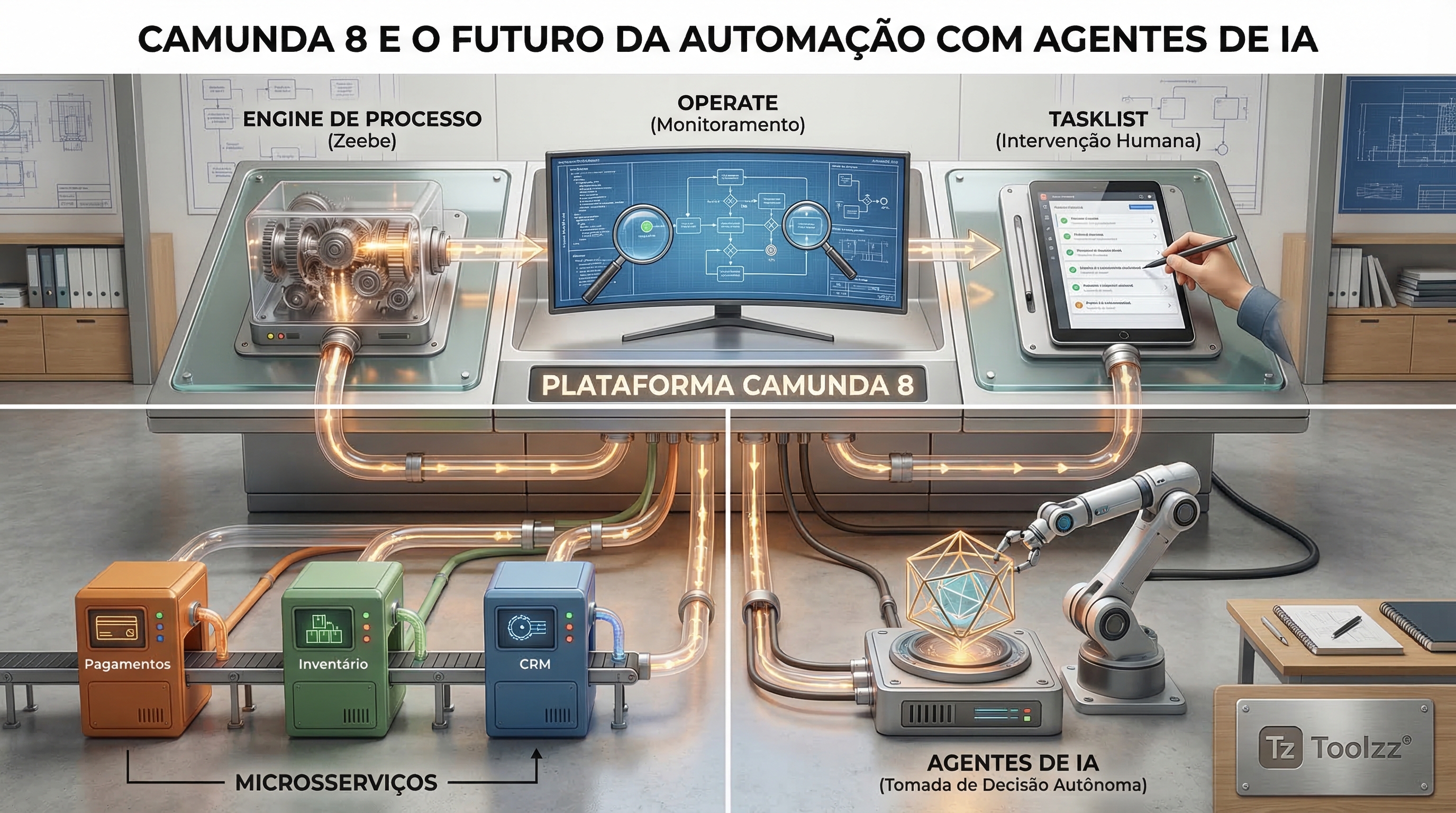 Camunda 8 e o Futuro da Automação com Agentes de IA | Toolzz Blog