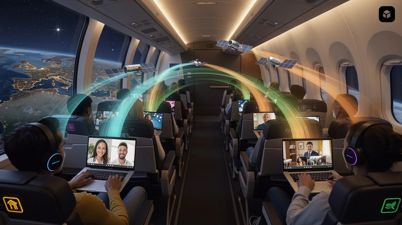 Starlink nos ares: como a conectividade de alta velocidade redefine a experiênci