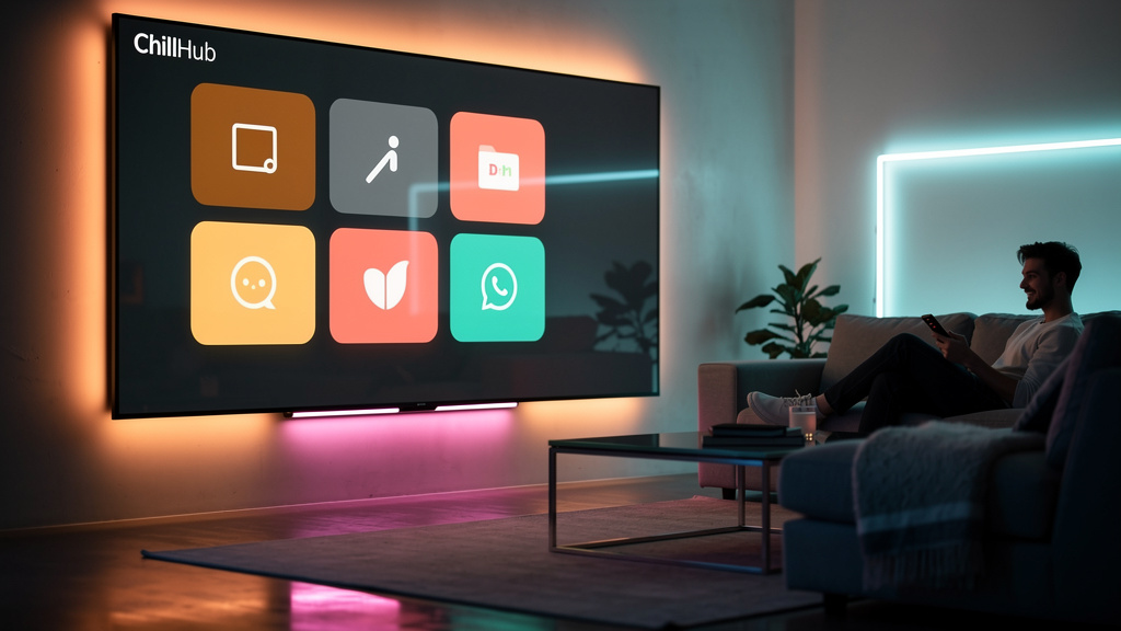 Launcher ChillHub: Android TV ganha cara nova e experiência premium