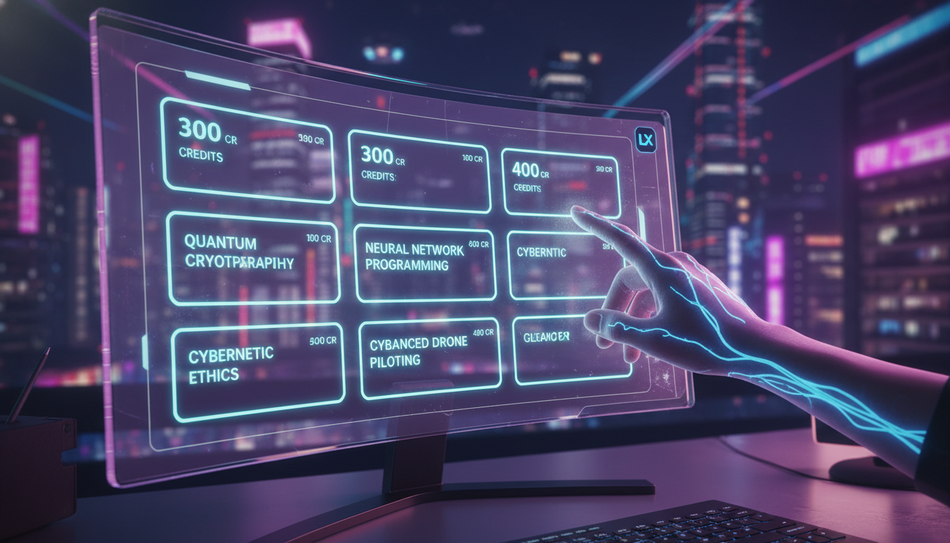 Priorização de cursos com créditos em LXP