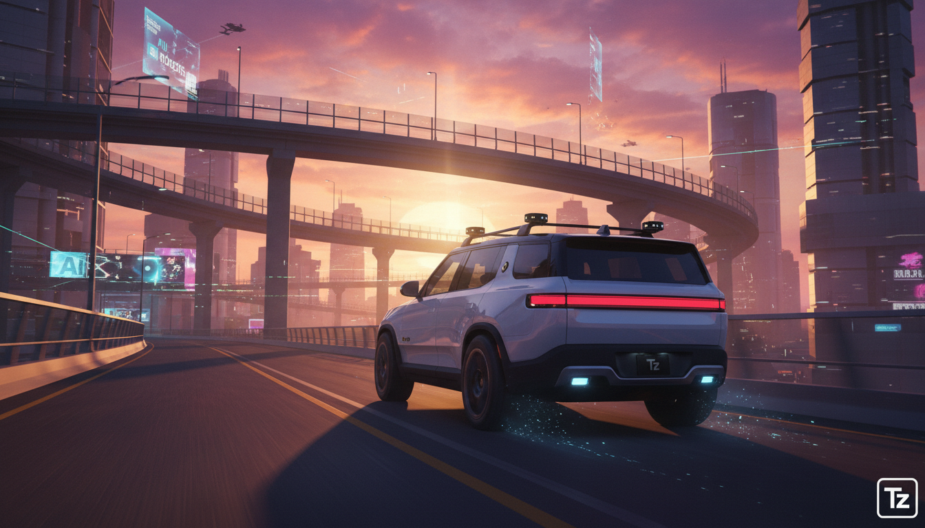 Rivian adia lucro para investir em IA, robotaxis e direção autônoma