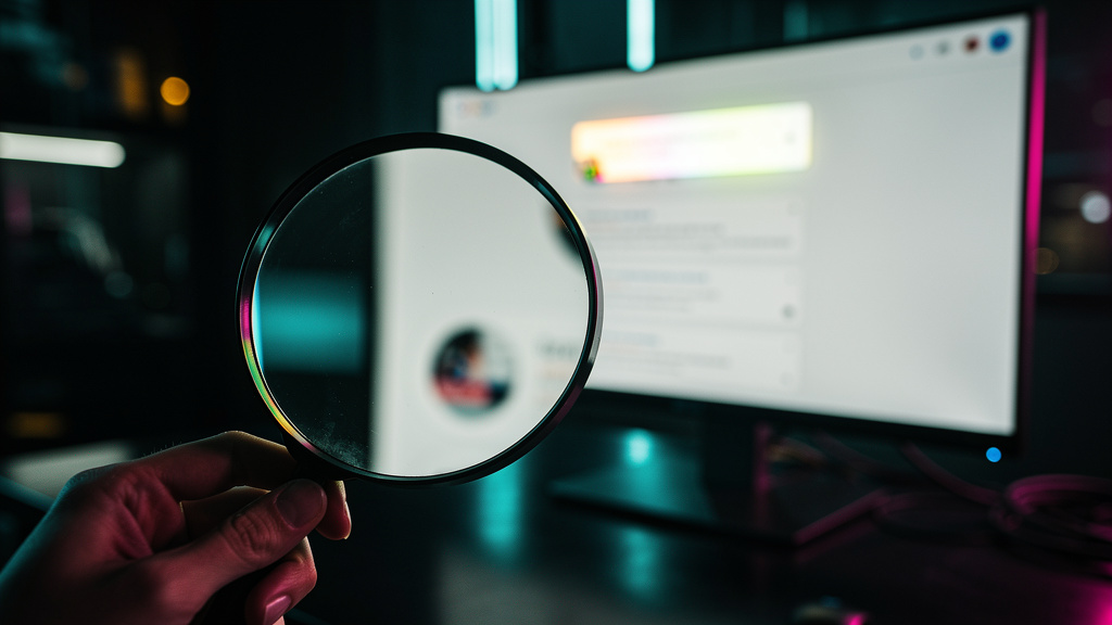 5 razões para escolher Toolzz em Zero Click Search — Ilustração digital minimalista mostrando uma lupa estilizada ampliando a página de resultados do Google (SERP). Dentro da lupa, um destaque vibrant