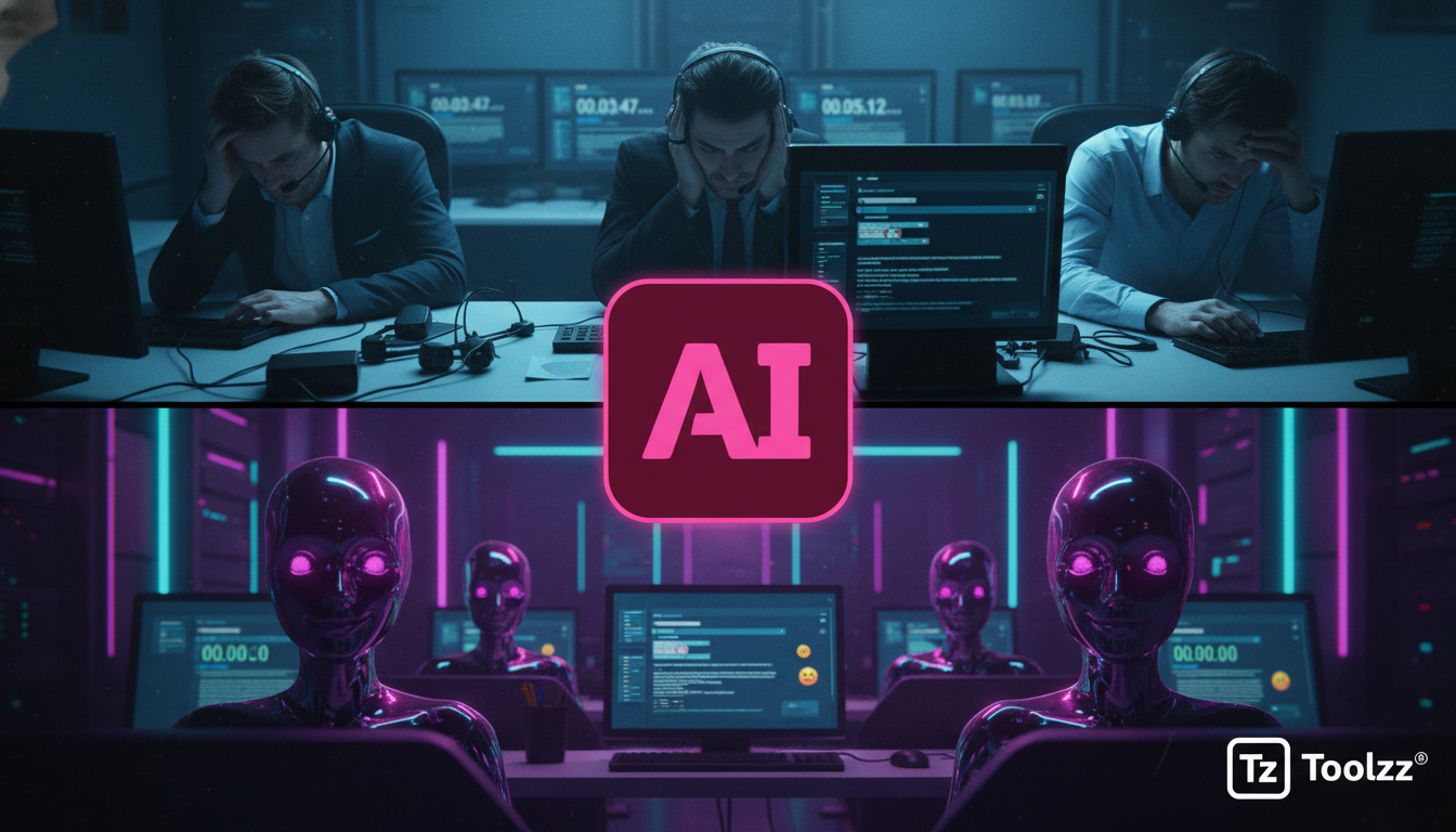 7 estatísticas surpreendentes sobre Automação Instagram — Infográfico comparando o tempo de resposta ao cliente no Instagram: lado superior mostra atendentes humanos sobrecarregados respondendo lentam