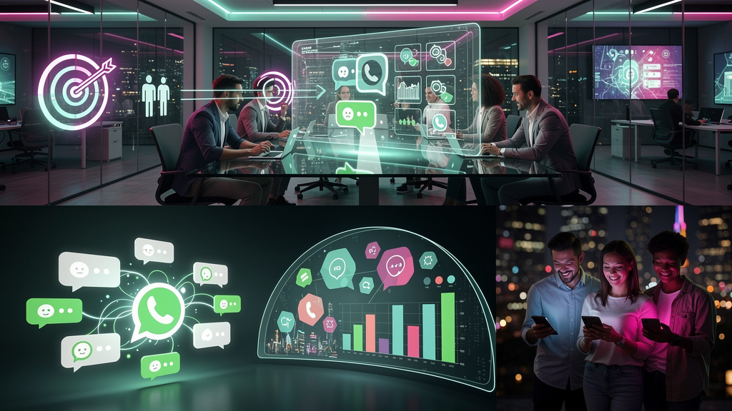 Agência de Marketing WhatsApp: Como Escolher a Melhor e Potencializar Resultados — Um diagrama de fluxo simplificado ilustrando o processo de uma agência de marketing WhatsApp: começando com 'Definiçã