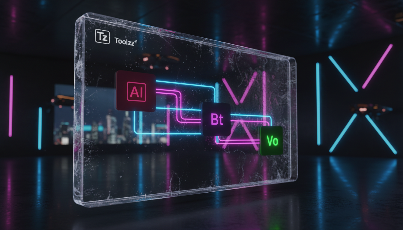 Agentes de IA: Otimize Atendimento e Vendas — Um close-up de uma tela de computador mostrando o código de um agente de IA sendo desenvolvido. A interface é intuitiva e amigável, com blocos visuais rep