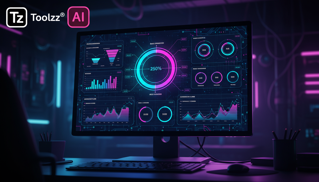 As maiores mudanças em vendas no Instagram nos últimos anos — Close-up de uma tela de computador mostrando um painel de controle de uma plataforma de IA para Instagram, com gráficos e dados detalhados