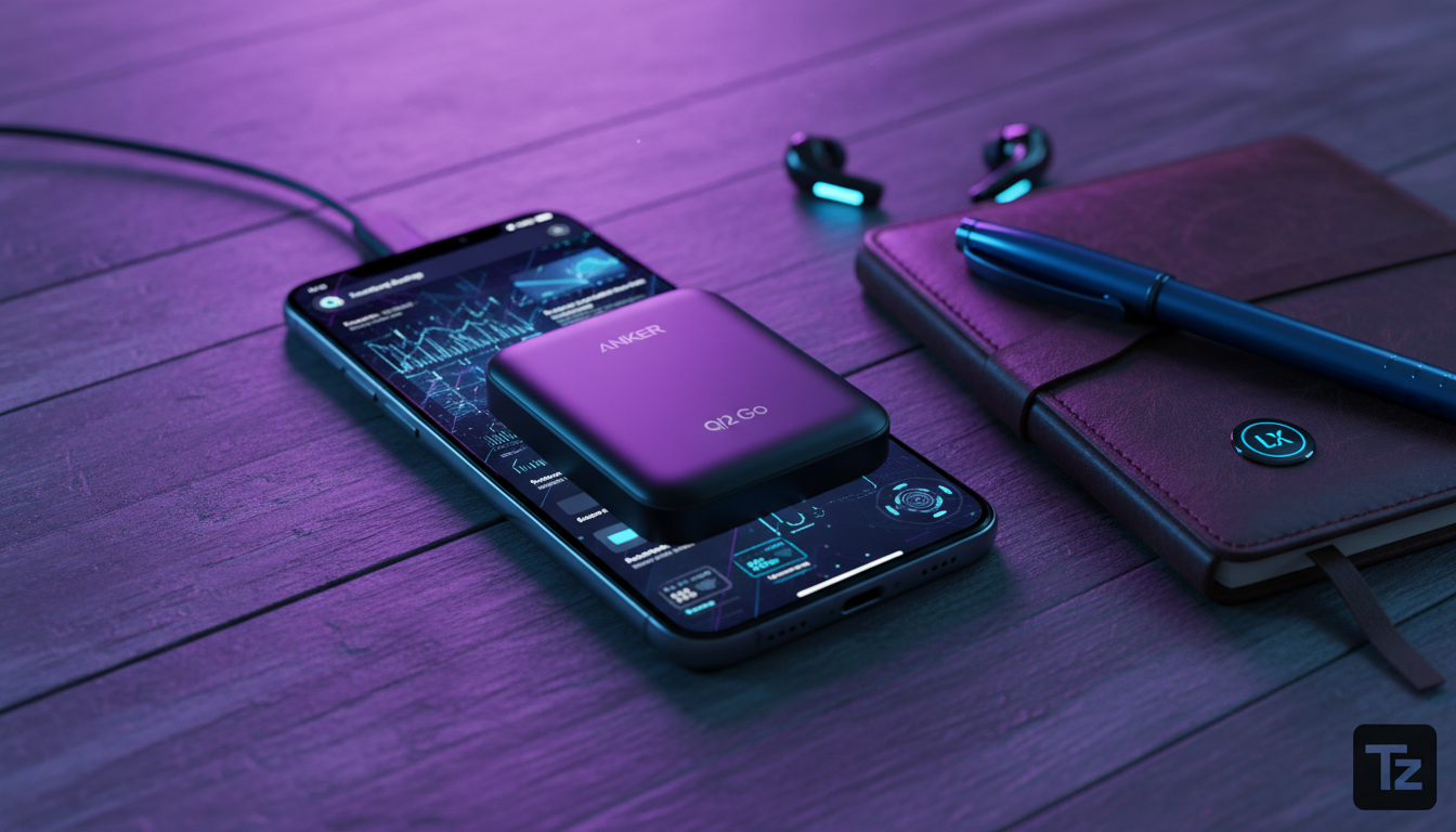 Bateria Externa Qi2 MagGo da Anker: Carregamento MagSafe Otimizado