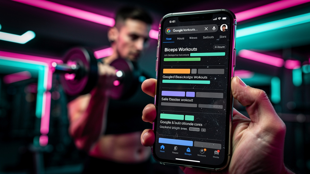 Blog IA: Domine o Inbound Marketing com Zero-Click Content — Um close-up de um smartphone exibindo os resultados da busca do Google. A tela mostra um 'Google AI Overview' detalhado sobre 'melhores exe