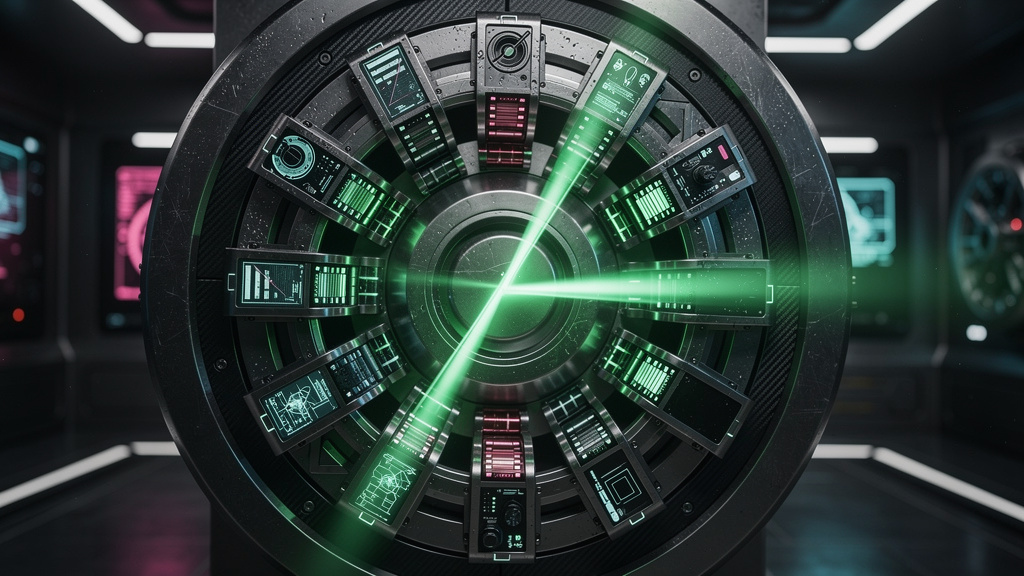 CapKit: Capacidades Criptografadas para Agentes de IA Seguros — Visão em close-up de um cofre de alta segurança com múltiplos cadeados digitais complexos, cada um representando uma camada de proteção.