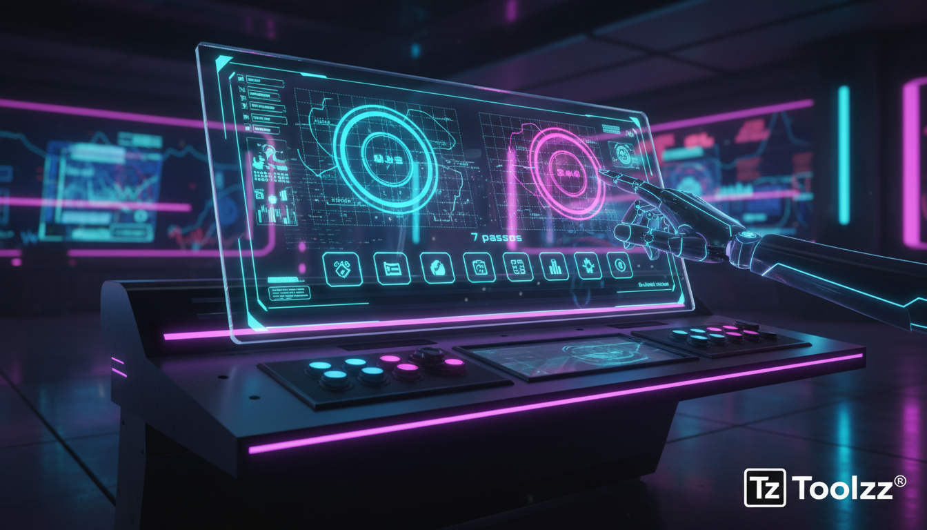 Checklist avançado de 7 passos para Agentes SDR IA — Um painel de controle digital exibindo gráficos de desempenho de vendas e marketing, com destaque para KPIs como 'Leads Qualificados' e 'Taxa de Co