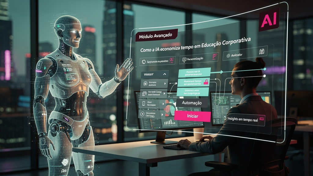 Como a IA economiza tempo em Educação Corporativa