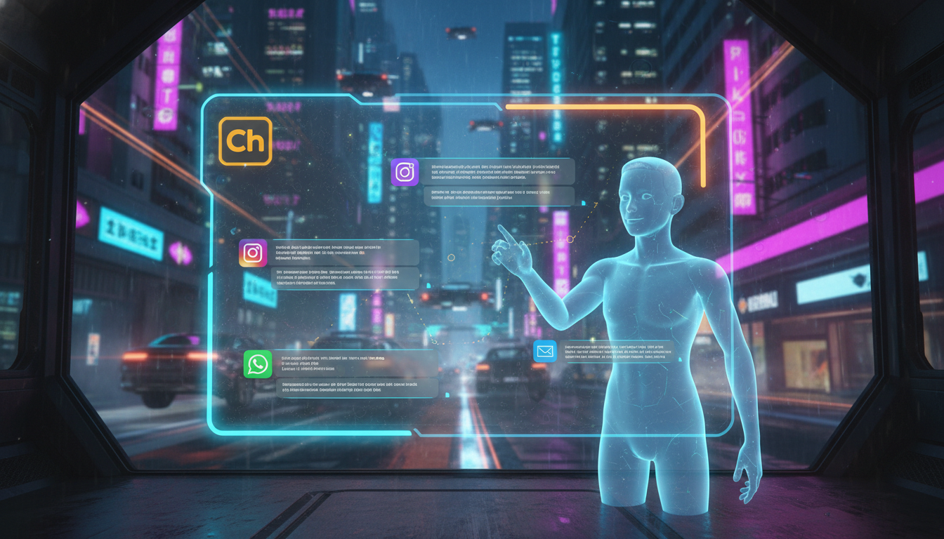 Como Automação Instagram reduz erros humanos em atendimento 2026 — Um painel omnichannel exibindo conversas de diferentes canais (Instagram, WhatsApp, e-mail) centralizadas em um único dashboard. O lo