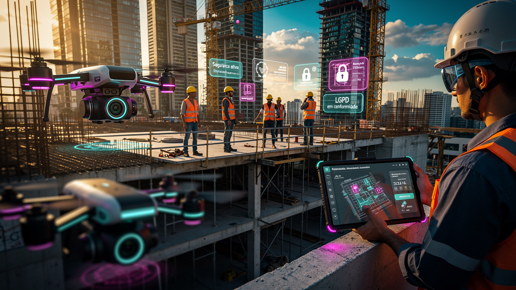 Como implementar IA com LGPD do zero em Construção Civil