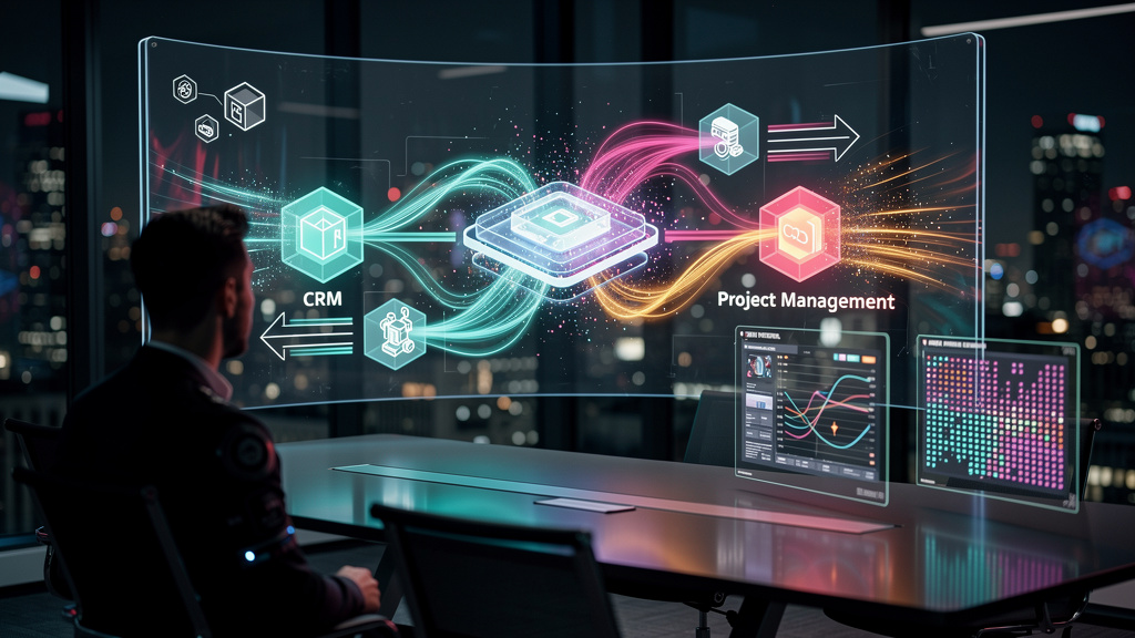 Como medir o sucesso de Webhooks usando Educação Corporativa em 2026 — Diagrama visual mostrando o fluxo de dados entre uma plataforma de educação corporativa (Toolzz LXP com logo visível) e outros si