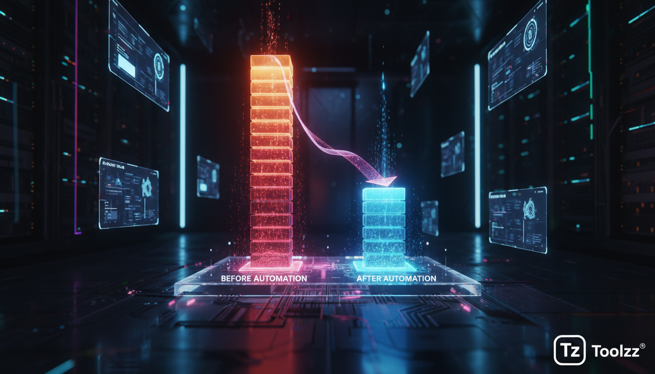 Como medir ROI de automação Instagram em passos simples — Um gráfico de barras comparando o tempo de resposta médio no Instagram antes e depois da implementação da automação da Toolzz. Antes da automa