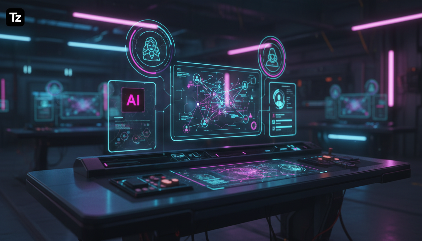 Comparativo: Toolzz vs Concorrentes para Recomendação de Conteúdo com IA — Um close-up de um painel de controle LXP exibindo dados de aprendizado personalizados. Gráficos e indicadores mostram o progr