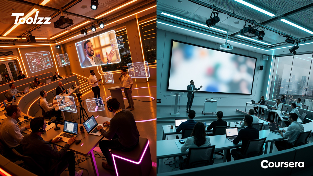 Comparativo: Toolzz vs Coursera para Aulas ao Vivo em 2026