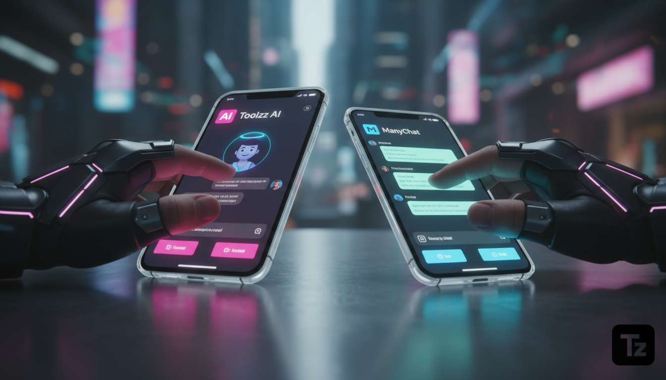 Comparativo: Toolzz vs ManyChat para IA no Instagram