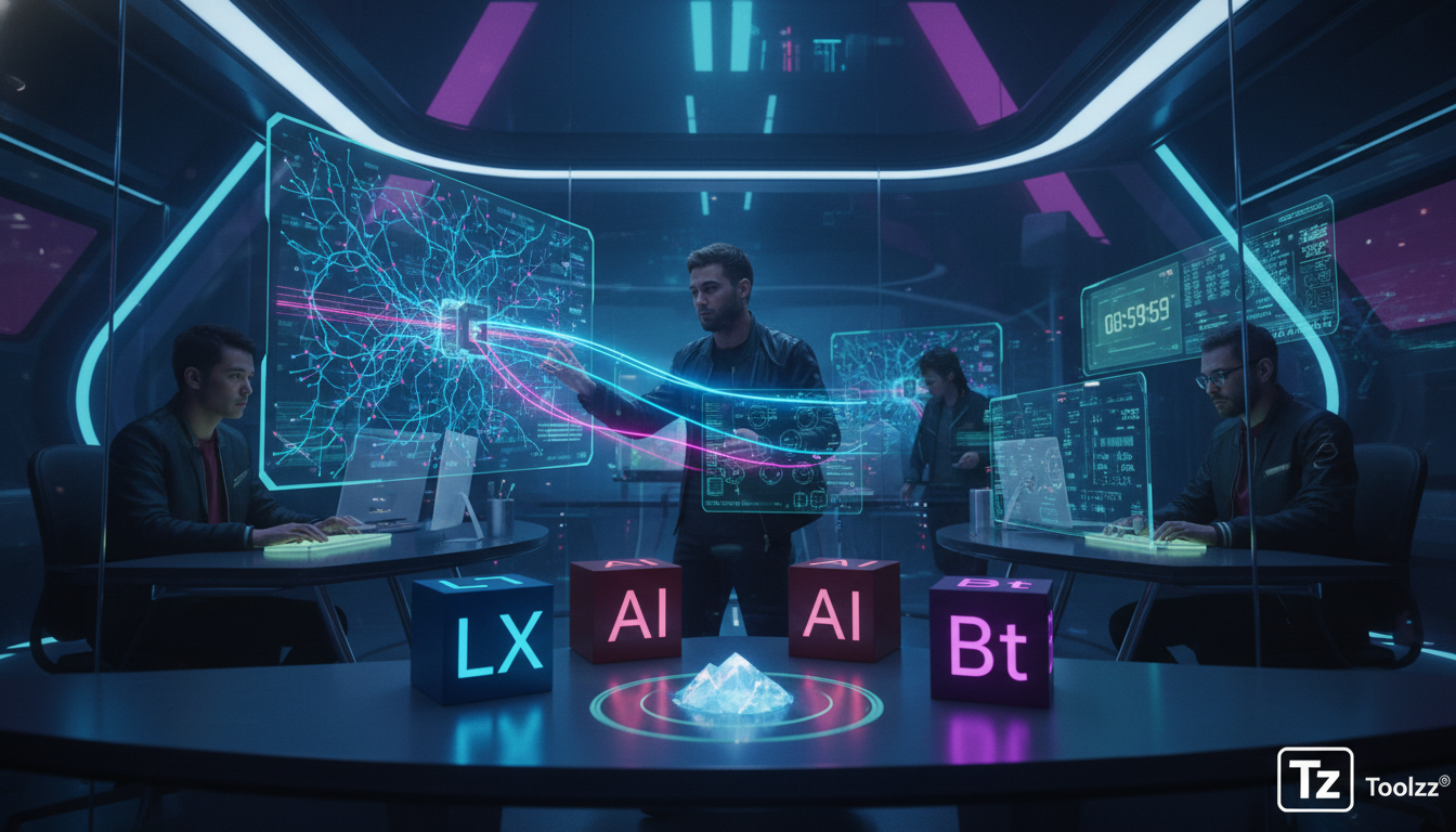 Crie um Modelo de Embedding Específico em Menos de um Dia — Create a high-end editorial illustration in a modern flat + gradient vector style.  STYLE: Clean, geometric, semi-abstract human figures wit