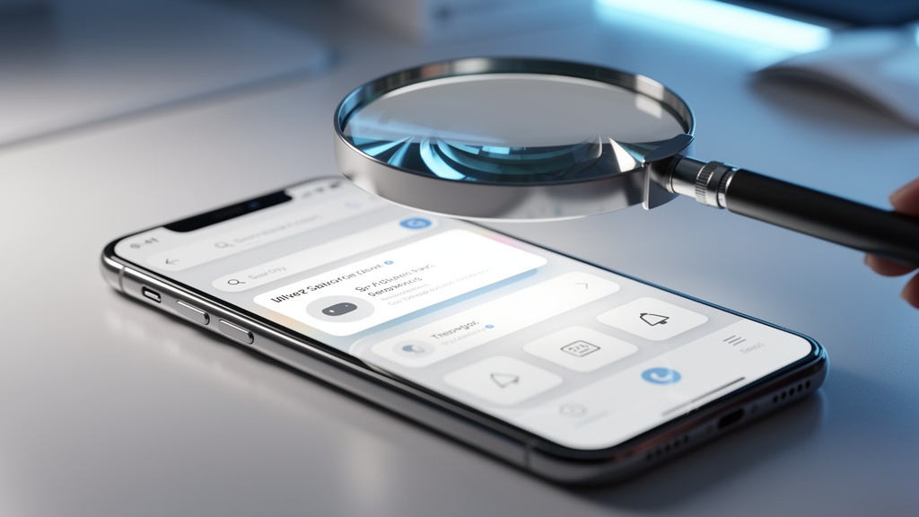 GEO: O Novo SEO para Blogs Automatizados com IA em 2026 — Uma representação visual do conceito de 'zero-click search'. Imagine uma lupa estilizada sobre um smartphone, onde a resposta para uma pergunt