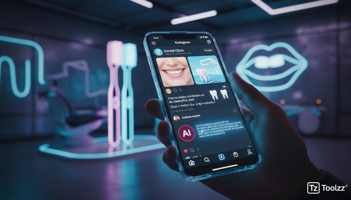 Guia rápido de Instagram Commerce IA para iniciantes em Odontologia