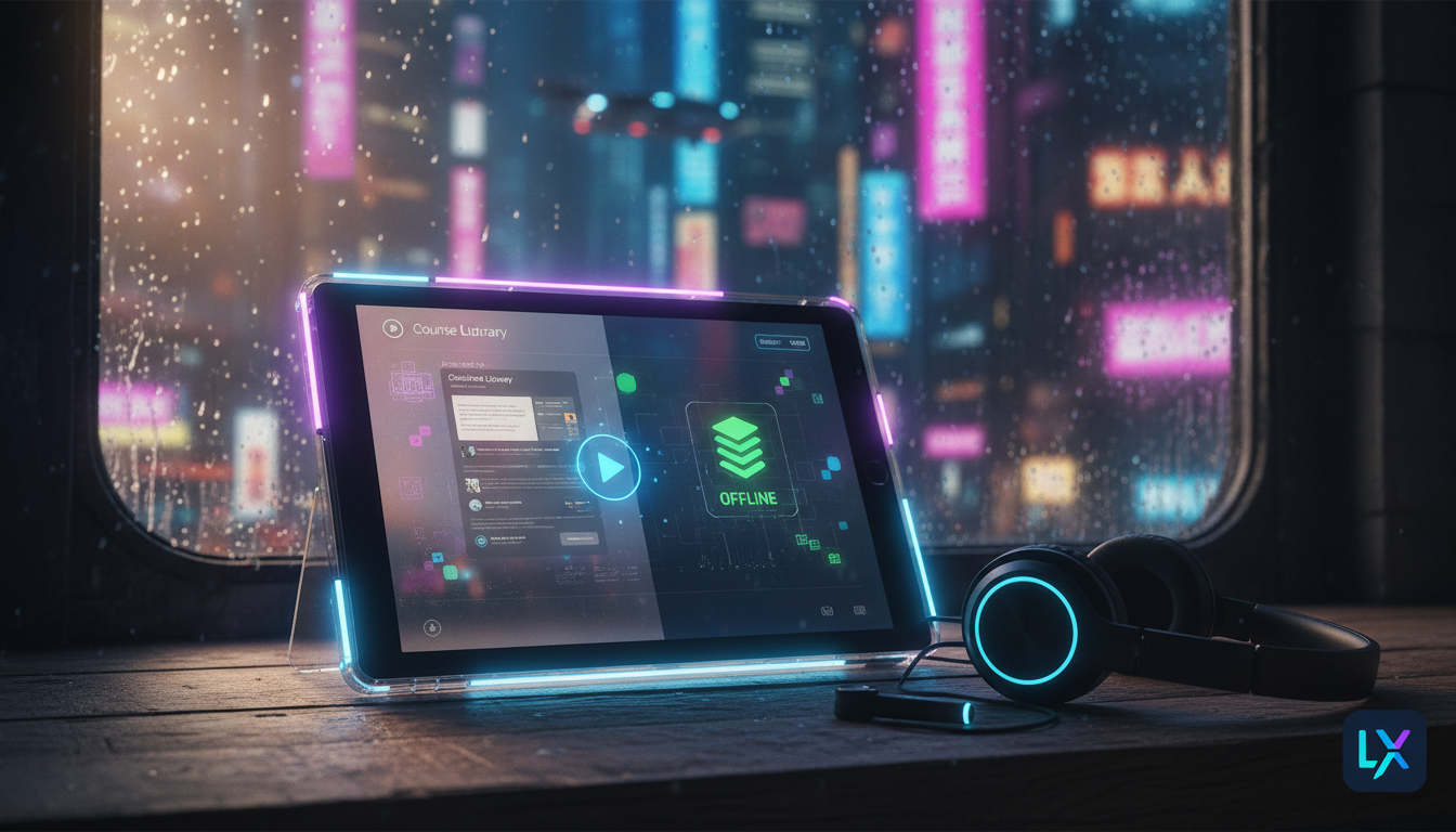 Matriz de decisão: quando adotar conteúdo offline em LXP?