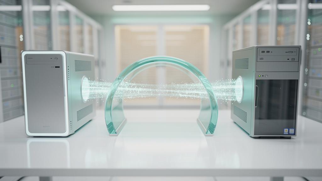 Métricas que provam o valor de MCP (Model Context Protocol) em 2026 — Diagrama visual simplificado mostrando dois servidores (um rotulado 'Agente AI SDR' e outro 'Agente AI CRM') conectados por um 'Tú