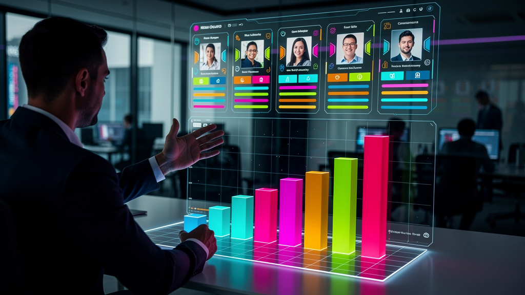 O que é Controle de Matrículas e como aplicar? — Infográfico dividido em duas partes (superior e inferior para carrossel). Parte superior: Um painel de controle digital mostrando dados de alunos (nome