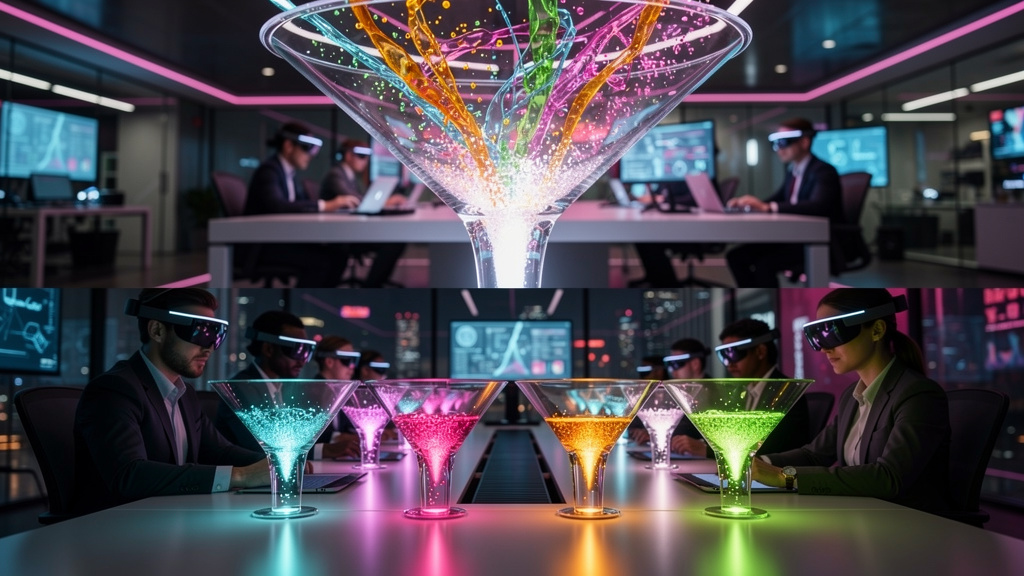 O que é Microlearning e como aplicar na Educação Corporativa/EAD — Um diagrama infográfico dividido em duas seções (superior e inferior para carrossel do Instagram). Na seção superior, um funil estili