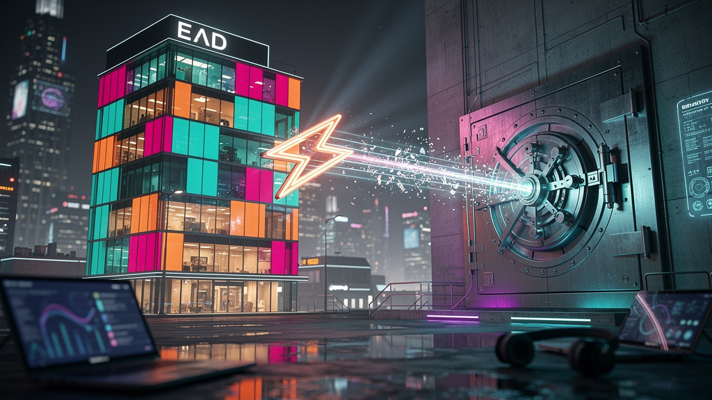 O que é Webhooks e como aplicar na Educação Corporativa/EAD? — Um diagrama de fluxo visualmente atraente que ilustra a comunicação entre dois sistemas: uma plataforma de EAD e um sistema de CRM. A pla