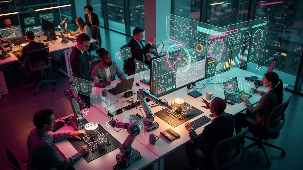 O que líderes de mercado fazem em Equipes Híbridas de IA e Humanos