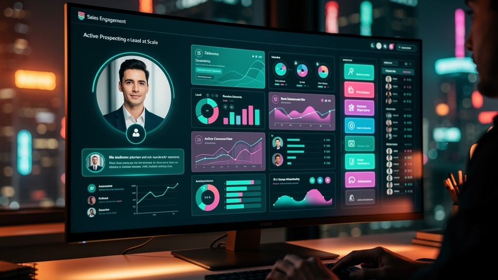 Plataforma de Sales Engagement com IA: Prospecção Ativa e Leads em Escala