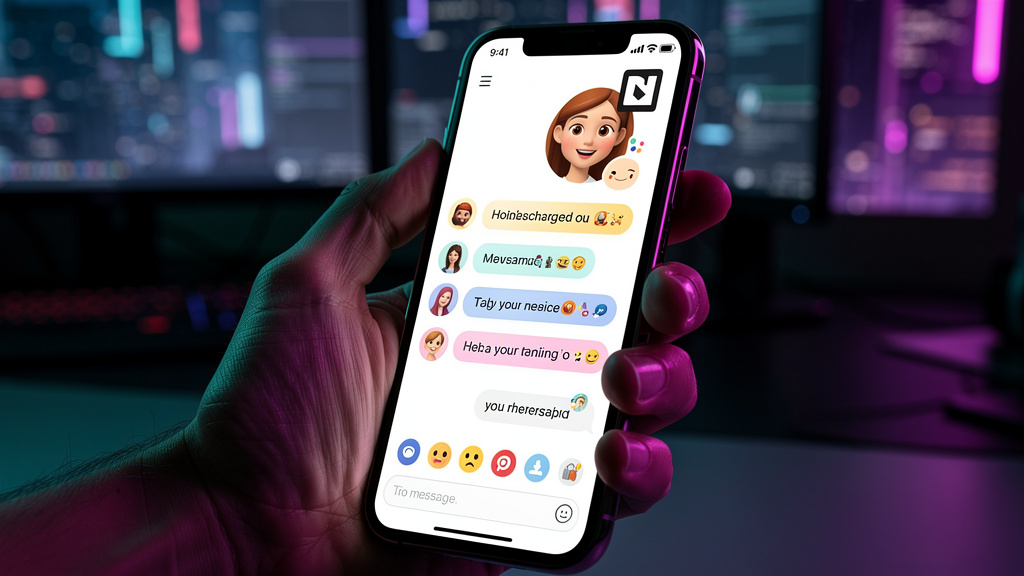 Por que toda empresa deveria entender Meta Business Suite IA — Um close-up de um smartphone mostrando a interface da Meta Business Suite, com notificações de mensagens e comentários respondidos automa