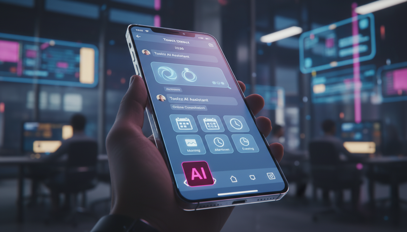 Priorização de features em Instagram IA 2026 — Close-up de um smartphone exibindo uma conversa automatizada no Instagram Direct. A mensagem é personalizada para um cliente interessado em anéis de noiv