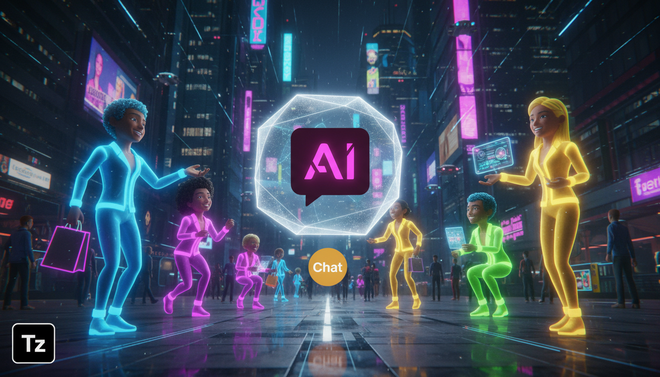 Quanto custa realmente implementar a Meta Business Suite com IA em 2026? — Uma representação visual da Meta Business Suite, mostrando como a IA pode otimizar o atendimento ao cliente. Crie uma ilustra