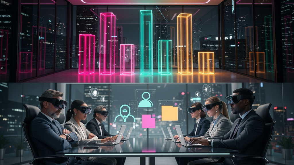 Resolvendo Resistência da Equipe à IA em 2026 — Infográfico dividido em duas partes (superior e inferior para carrossel Instagram). Parte superior: gráfico de barras mostrando o crescimento do mercado