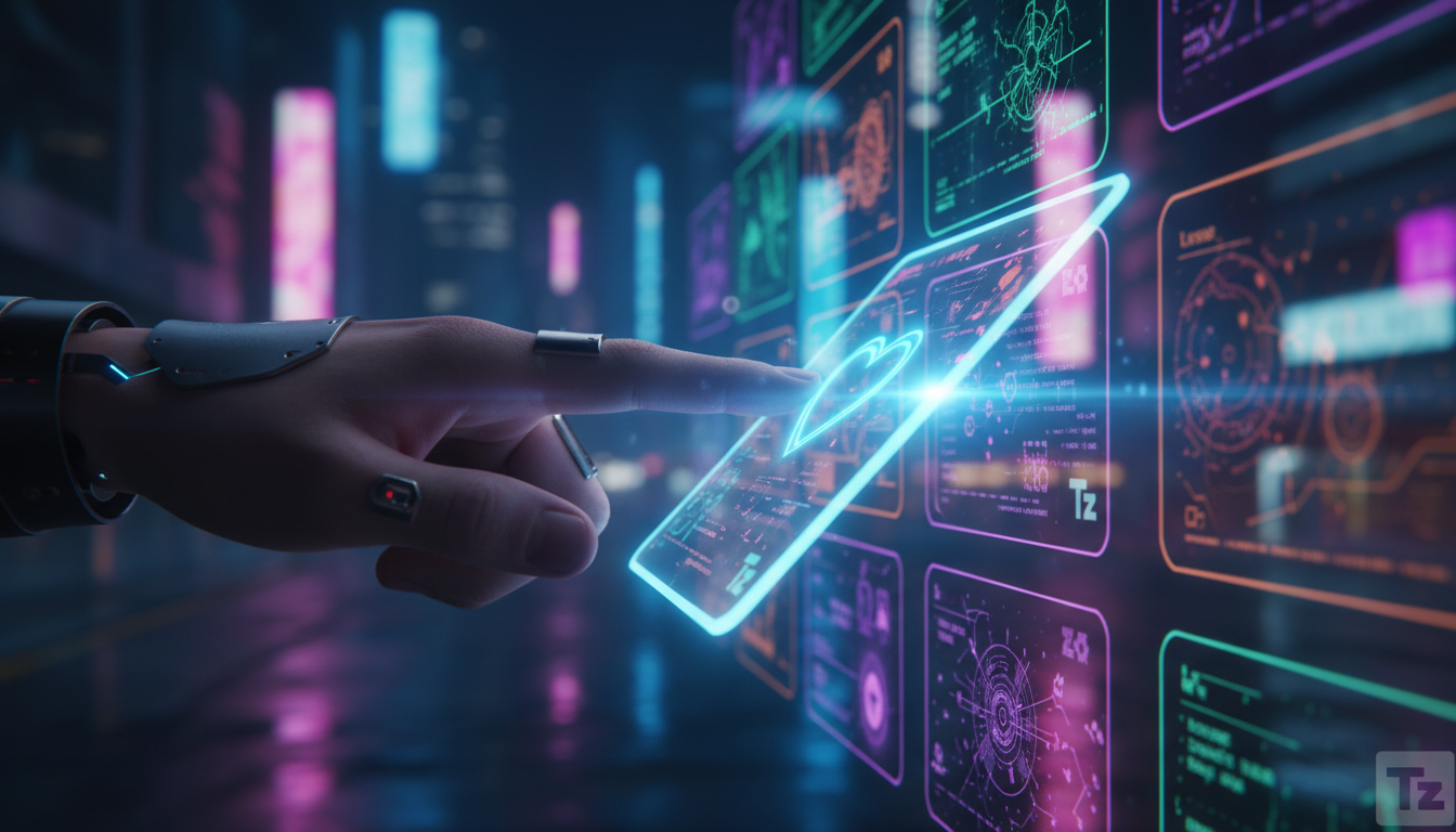 SciLove e a Curadoria de Conteúdo Científico para Empresas — Visão macro de uma mão deslizando um cartão de artigo científico em um smartphone. O cartão deslizado para a direita mostra um ícone de cor