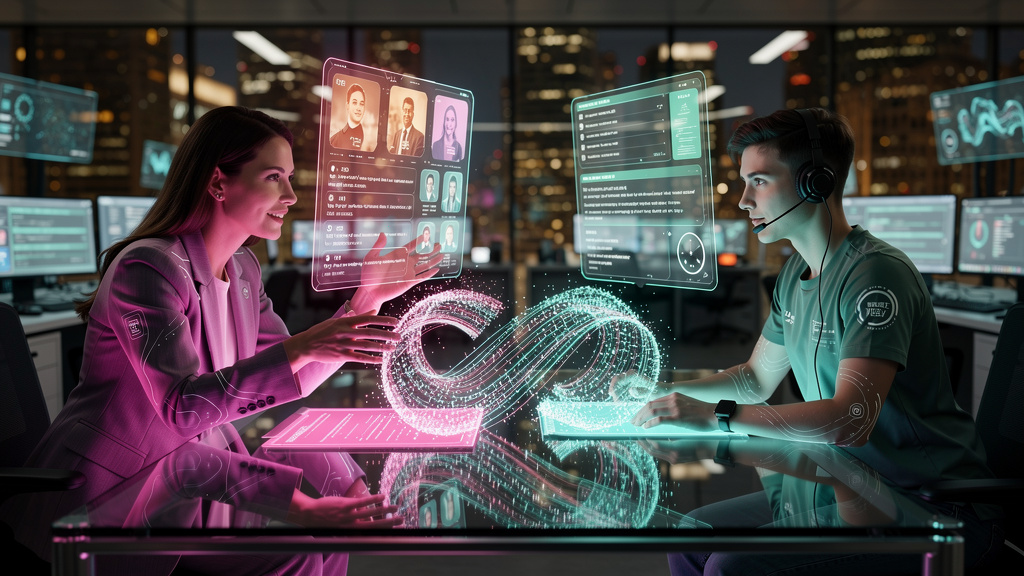 Solucionando gargalos de atendimento com Protocolo A2A em 2026 — Diagrama ilustrando a comunicação entre dois agentes de IA. Um agente de IA (Agente AI SDR da Toolzz) representado como um avatar estil