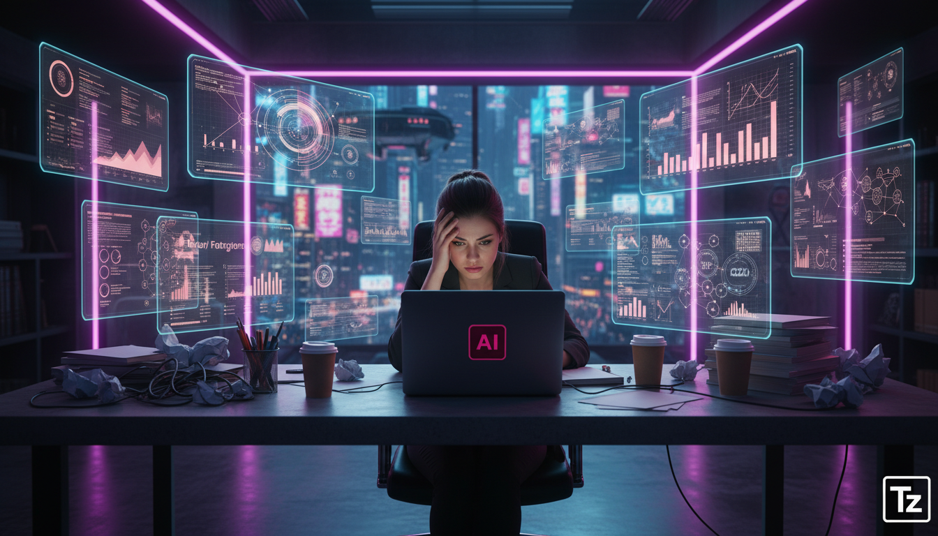 Solucionando gargalos de marketing Instagram com IA — Uma profissional de marketing, sentada em uma mesa moderna e minimalista, cercada por várias telas que exibem dados e gráficos do Instagram. Ela p