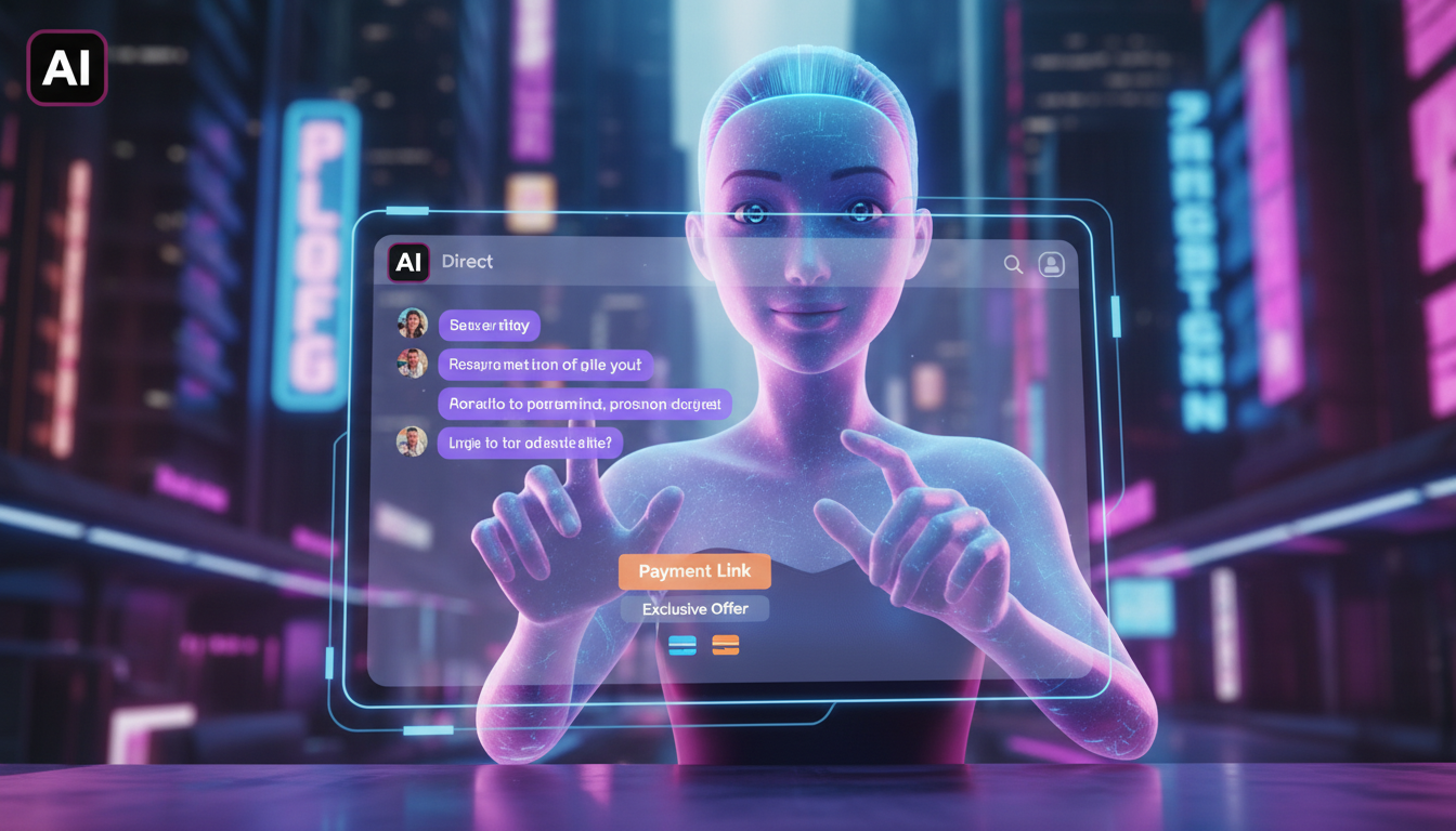 Toolzz: a mais moderna plataforma de IA para Instagram 2026 — Um close-up de um agente de IA SDR (representado visualmente como um avatar amigável e moderno) respondendo a mensagens no Direct do Insta