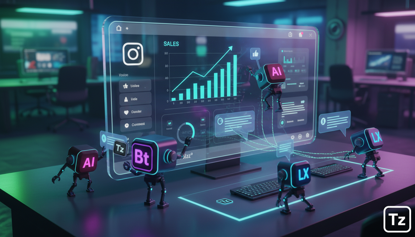 Toolzz: plataforma acessível para IA no Instagram B2B