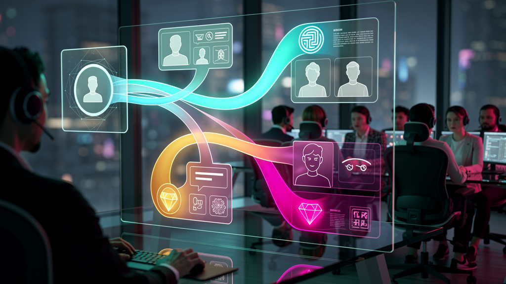 Toolzz: Protocolo A2H para Suporte 24/7 em 2026 — Um diagrama de fluxo ilustrando a transferência de um cliente de um chatbot de IA (com o logo da Toolzz sutilmente integrado em seu design) para um ag