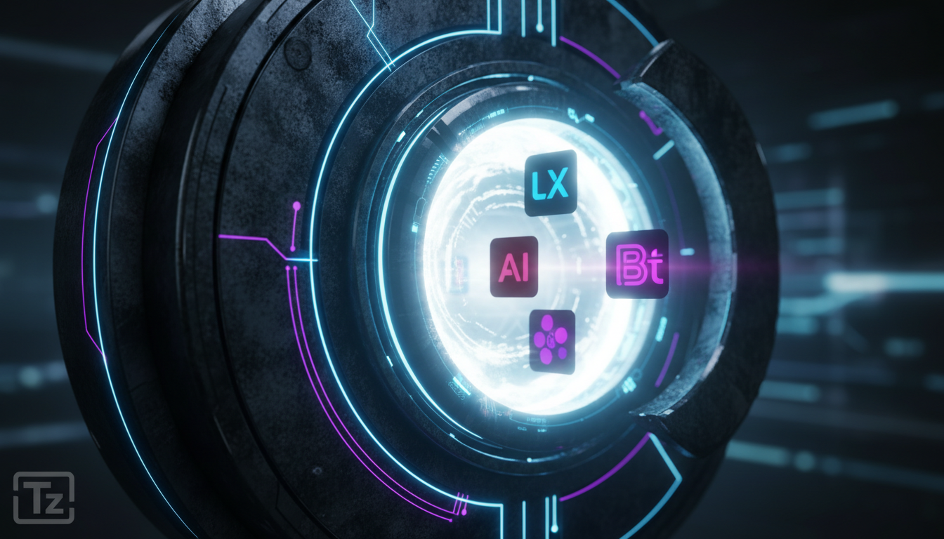 Toolzz: Resultados Reais em 30% no Aprendizado com SSO em 2026 — Close-up de uma fechadura digital se abrindo para revelar um portal luminoso que leva a diversos aplicativos corporativos. A luz que em