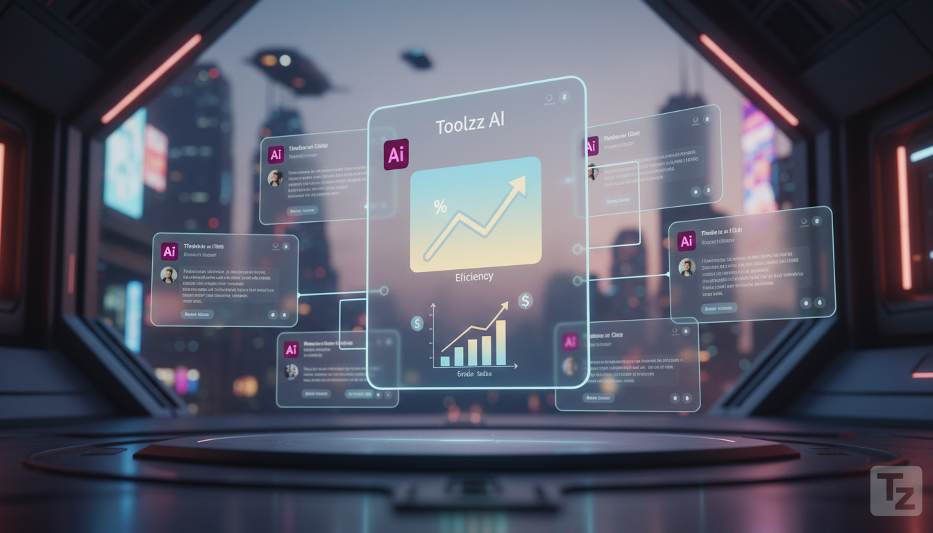 Toolzz: Solução inteligente para Instagram Commerce com IA em 2026 — Um close-up de um chatbot da Toolzz AI em ação, respondendo a várias DMs de clientes simultaneamente. A interface do chatbot é mode