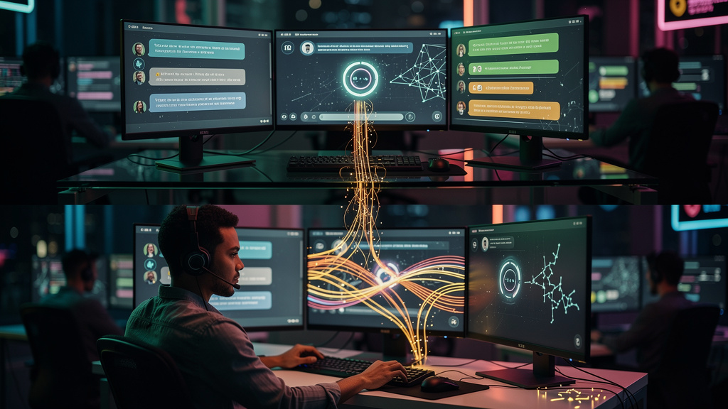 Toolzz: Suporte brasileiro para Protocolo Agent-to-Human (A2H) — Um diagrama de fluxo mostrando a transferência de uma conversa de um chatbot (com a logo da Toolzz visível na interface) para um agente
